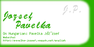 jozsef pavelka business card